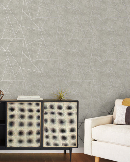 Dark gray & Silver Nazca Wallpaper Nazca