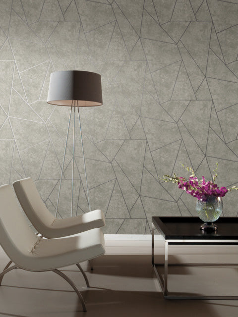Dark gray & Silver Nazca Wallpaper Nazca