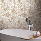 White & Gold Shimmering Foliage Wallpaper Shimmering Foliage