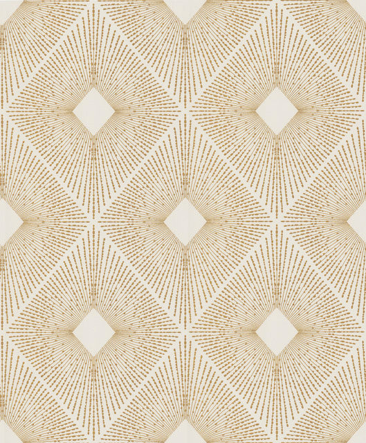 White & Gold Harlowe Wallpaper Harlowe