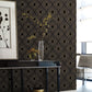 Black & Gold Harlowe Wallpaper Harlowe