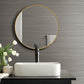 Brown Washed Linen Wallpaper