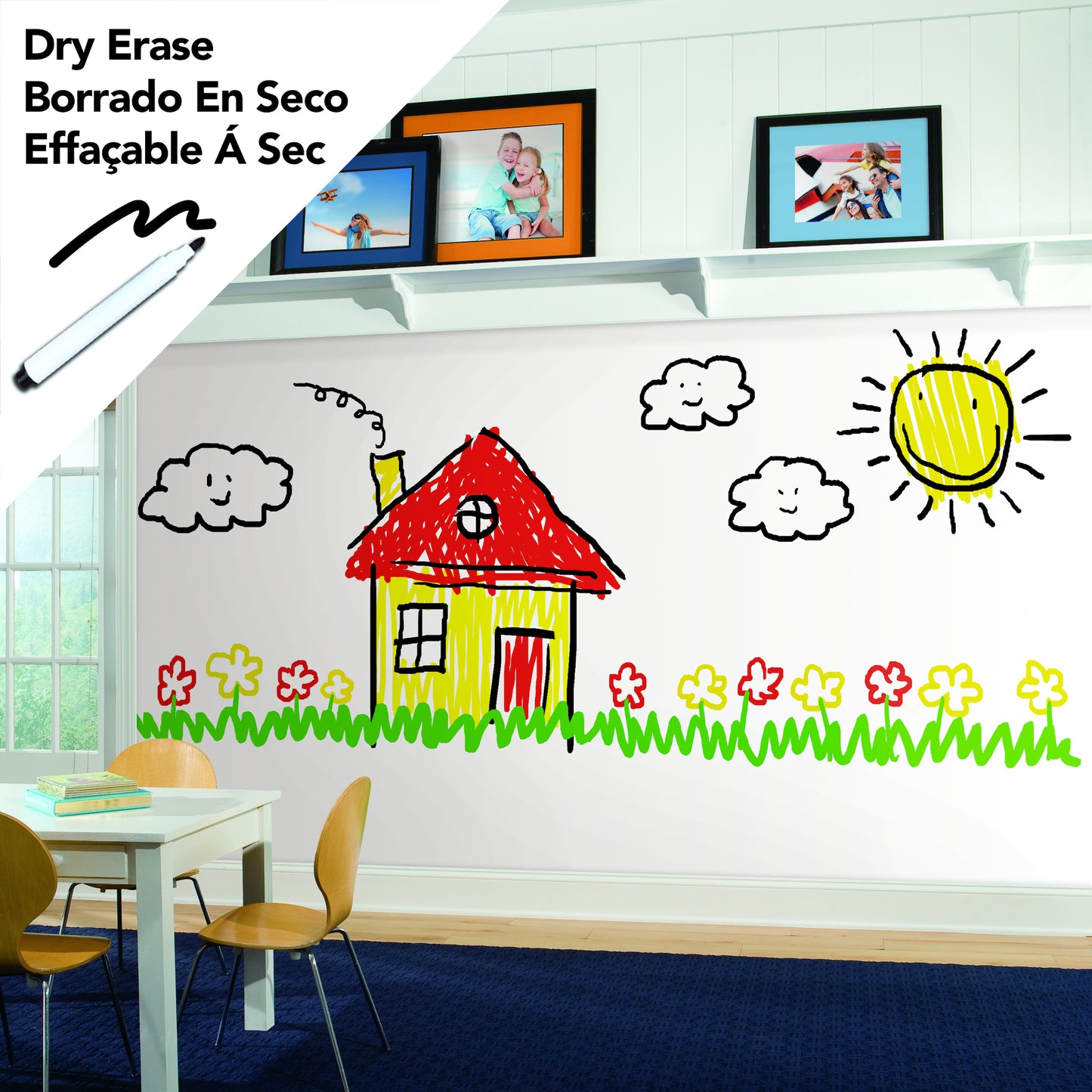 Dry Erase Peel and Stick Wallpaper
