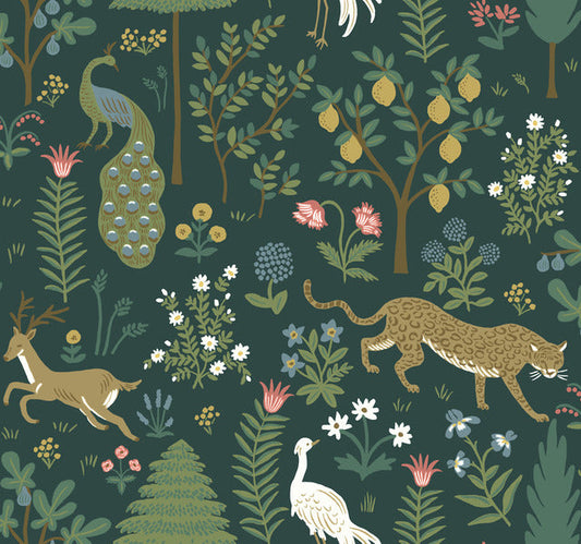 Blue Menagerie Wallpaper
