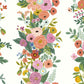 White/DarkPink Garden Party Trellis Wallpaper