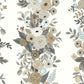 White/Brown Garden Party Trellis Wallpaper