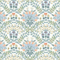 White/Green Bramble Wallpaper