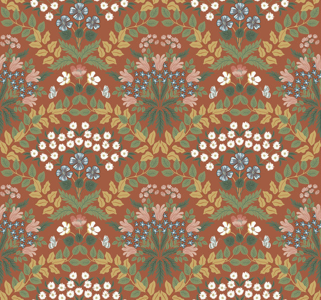 Red/Green Bramble Wallpaper