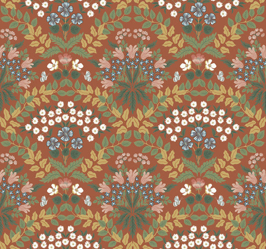 Red/Green Bramble Wallpaper