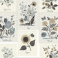 Beige/Black Botanical Prints Wallpaper