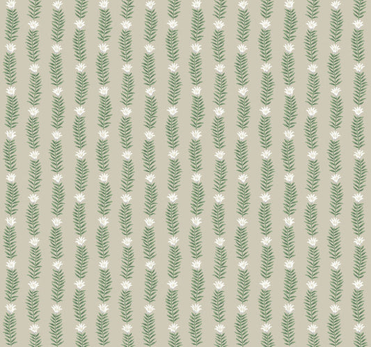 Beige/Green Eden Wallpaper