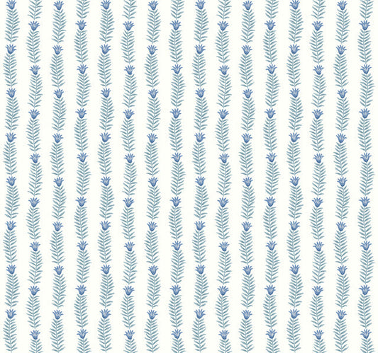 White/Blue Eden Wallpaper