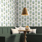 White/Purple Mughal Rose Wallpaper