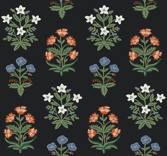 Black Mughal Rose Wallpaper