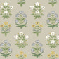 Beige/Purple Mughal Rose Wallpaper