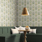 Beige/Purple Mughal Rose Wallpaper