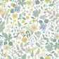 White/Green Strawberry Fields Wallpaper