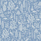 LightBlue Menagerie Toile Wallpaper