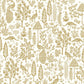 Beige Menagerie Toile Wallpaper