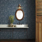 DarkBlue Menagerie Toile Wallpaper