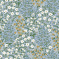Blue/White Wildwood Garden Wallpaper