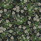 Black/Green Cornflower Wallpaper