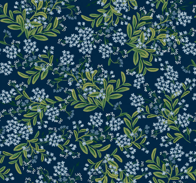 Blue/Green Cornflower Wallpaper
