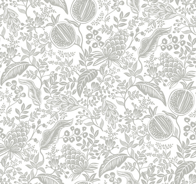 White/Black Pomegranate Wallpaper