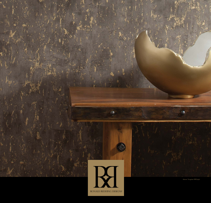 Gold and Grey Workroom High Performance Wallpaper