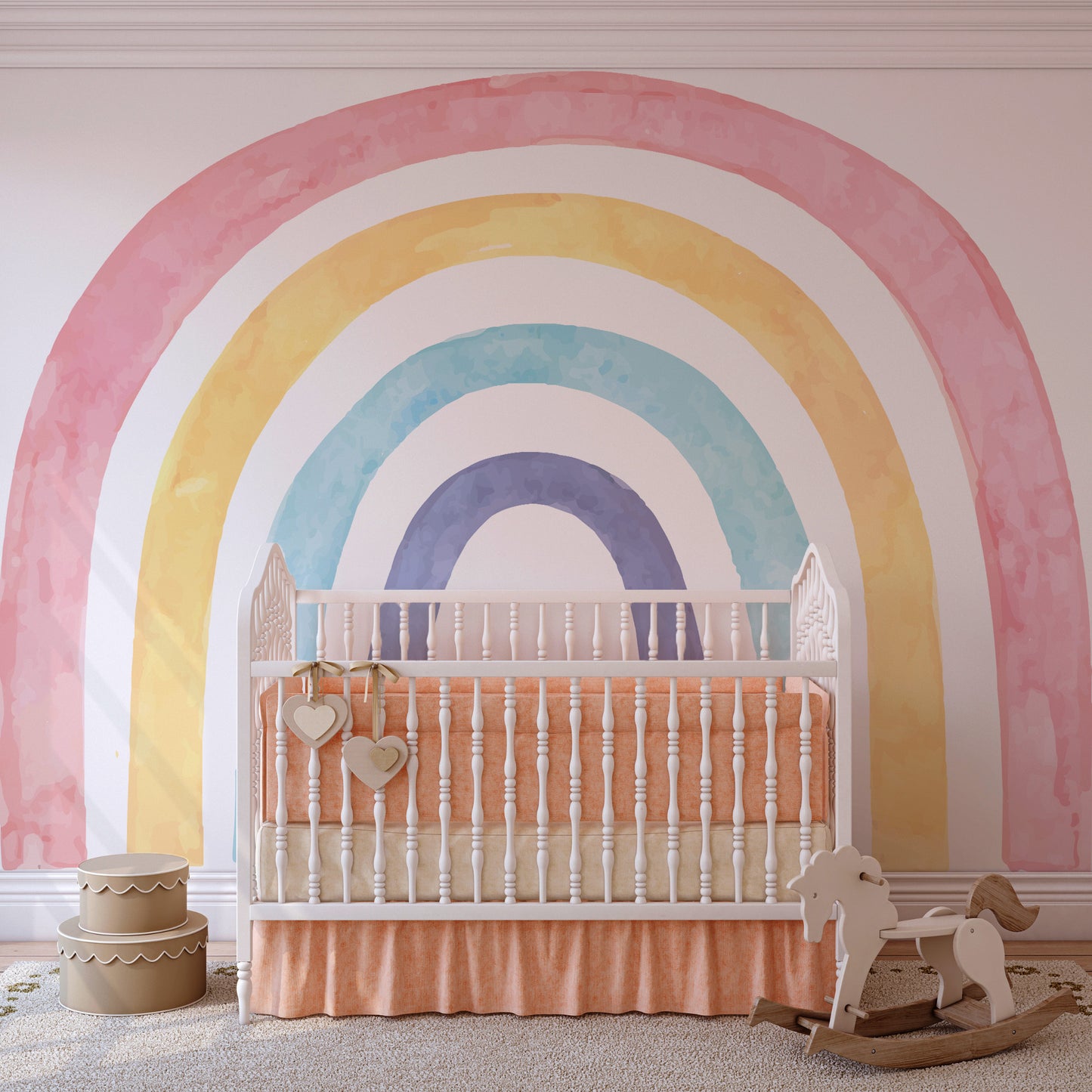 Pink Rainbow Mural