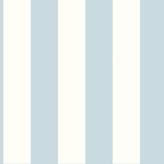 Blue/White 3" Stripe Wallpaper