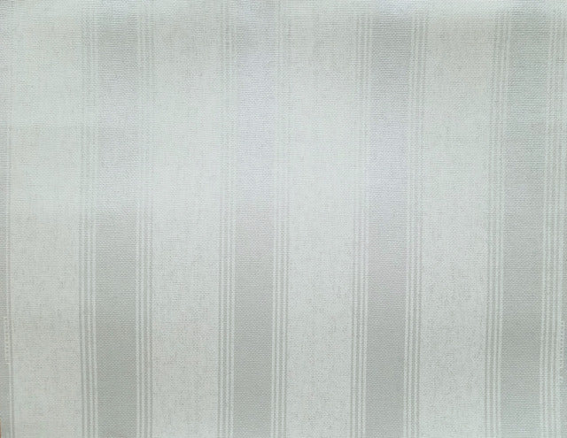 Blue Pearl/White Stately Stripe Wallpaper