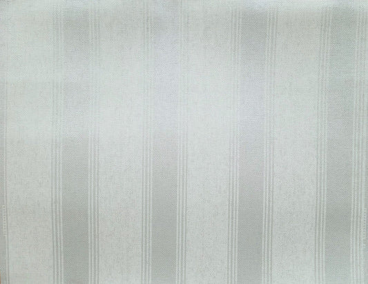 Blue Pearl/White Stately Stripe Wallpaper