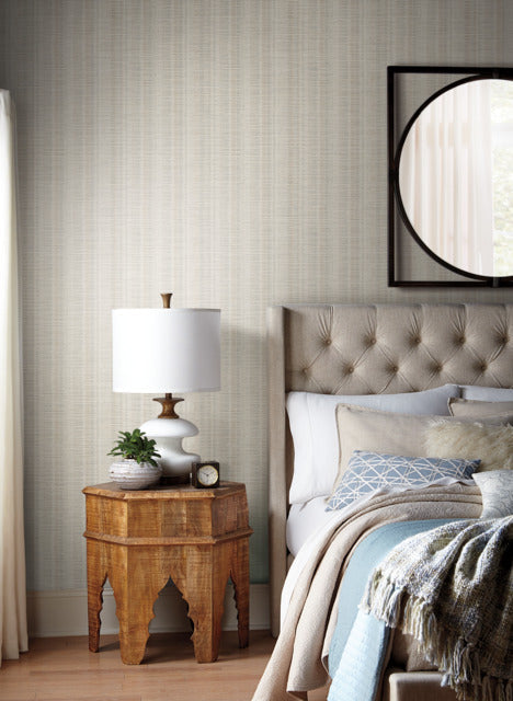 Lt Neutrals Broken Boucle Stripe Wallpaper