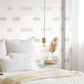 Beige/White Dashing Stripe Wallpaper