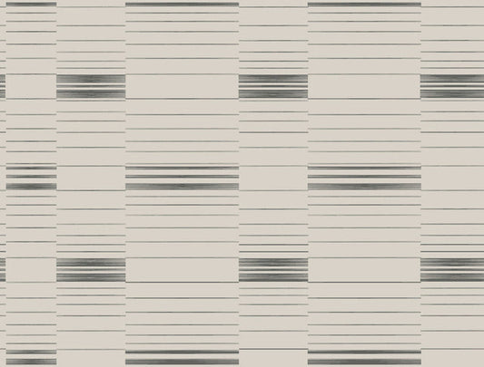 Black/Beige Dashing Stripe Wallpaper