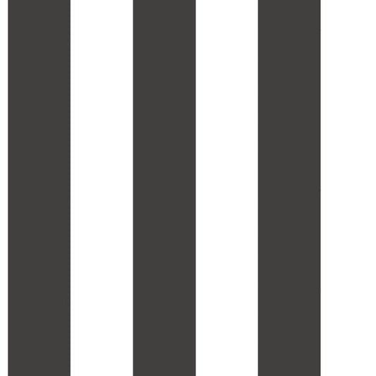 Black/White 3" Stripe Wallpaper