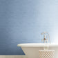 Horizontal Blue Faux Grasscloth Wallpaper