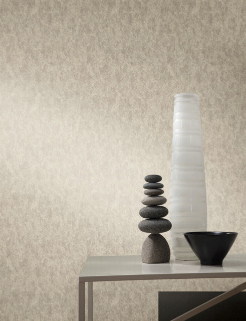 Silver on Grey Shimmering Patina Wallpaper Shimmering Patina