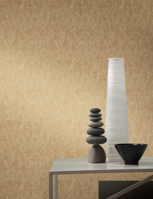 Gold on Taupe Shimmering Patina Wallpaper Shimmering Patina