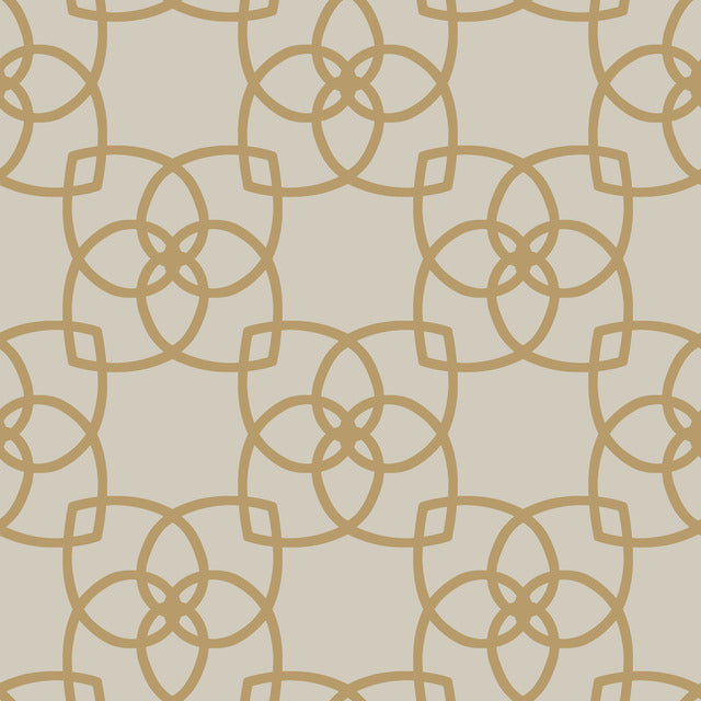 Cream/Gold Serendipity Wallpaper