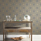 Gray/Gold Serendipity Wallpaper