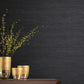 Black/Silver Shining Sisal Wallpaper