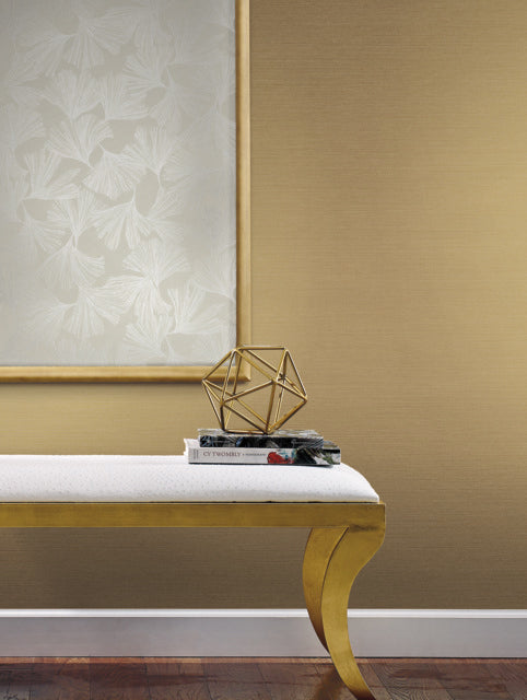 Gold Shining Sisal Wallpaper