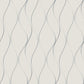 White/Silver Wavy Stripe Wallpaper