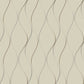 Beige/Silver/Gold Wavy Stripe Wallpaper