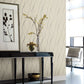 Beige/Silver/Gold Wavy Stripe Wallpaper