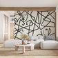 Abstract Black and White wallpaper Mural