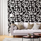 Black and white pattern Wallpaper