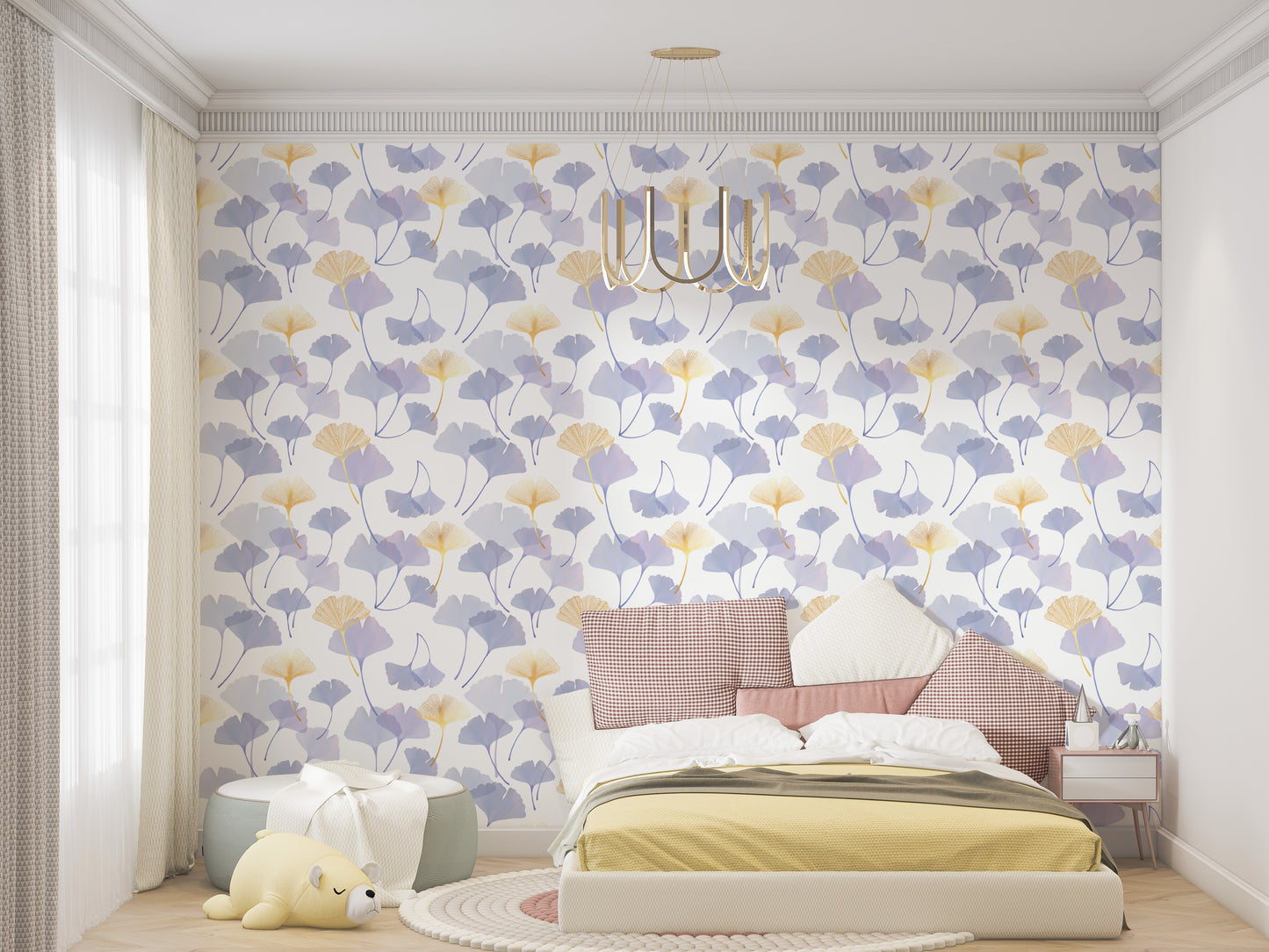 Ginkgo Floral wallpaper